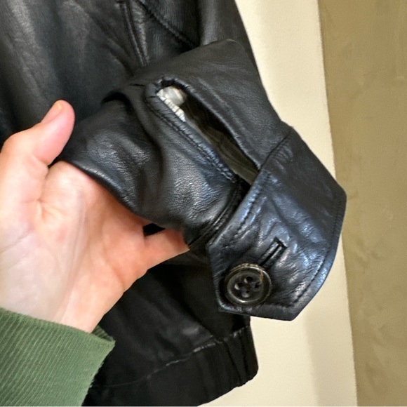 Mike and Chris leather jacket. Black. Women’s small - Picture 10 of 16